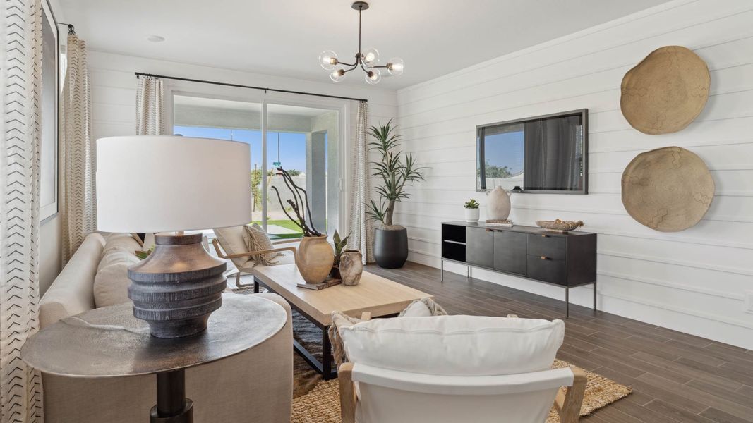 Furnished interior view inside a new home in Apache Farms, Buckeye (Image 13).