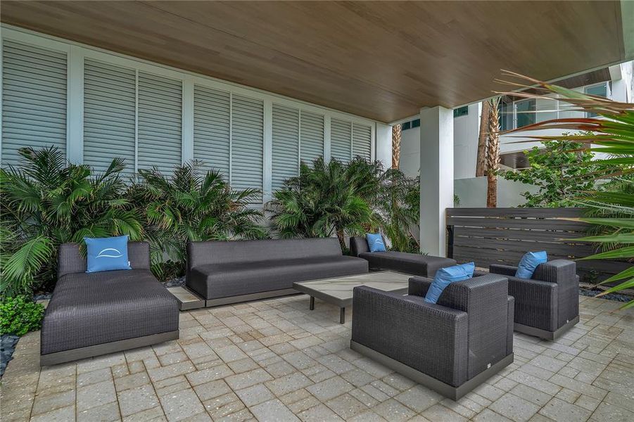Exterior details and patio area of a home in , Sarasota (Image 25). Exterior details and patio area of a home in , Sarasota (Image 25).