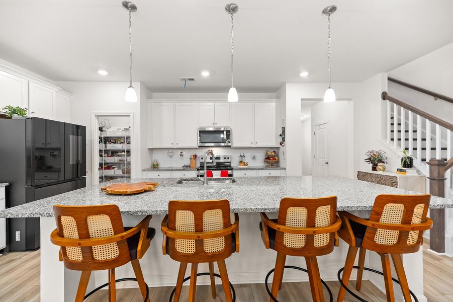 Furnished interior view inside a new home in Boykins Run Townhomes, Moncks Corner (Image 27).