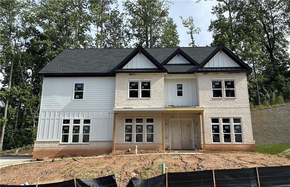 In-progress construction of a new home in , Cumming, GA (Image 33).