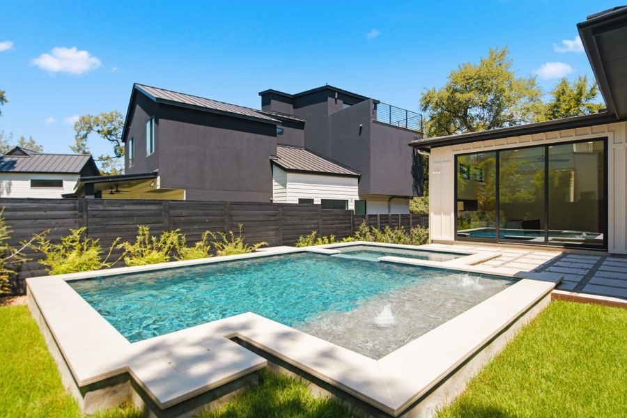 Exterior details and patio area of a home in , Austin (Image 28).