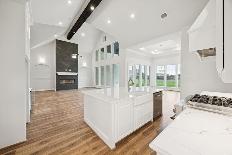 Representative furnished interior of a home built from the Grand Maison III by Grand Homes in Kings Crossing, Parker (Image 7).