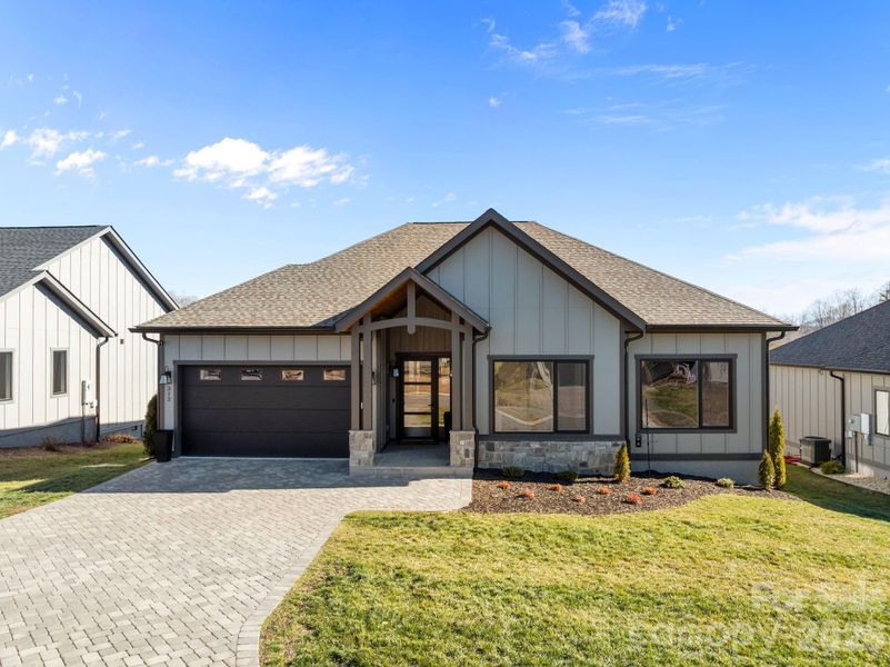 Front exterior of a new home in , Arden, NC, highlighting curb appeal (Image 20).