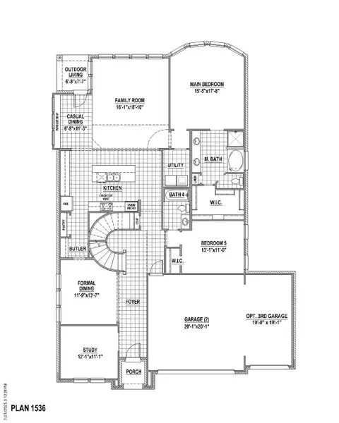 Plan 1536 1st Floor (3C)