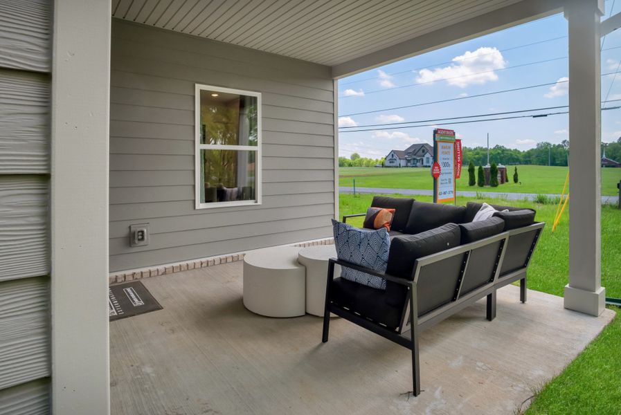 Exterior details and patio area of a home in The Oaks, Clarksville (Image 3). Exterior details and patio area of a home in The Oaks, Clarksville (Image 3).