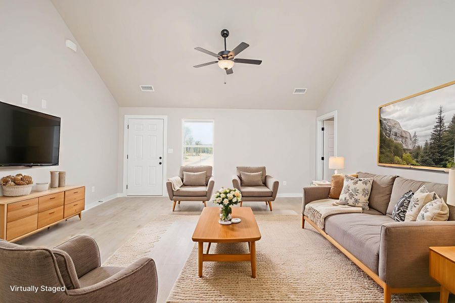 Furnished interior in a model home at Cole Properties Subdivision in Dickson (Image 7).