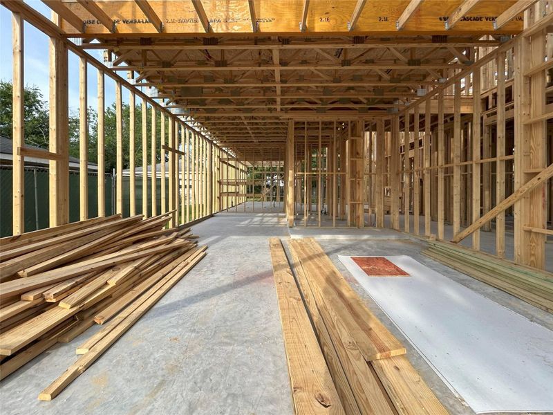 Overside 3-Car Tandem Garage. Construction Photo as of 9-15-2025 Overside 3-Car Tandem Garage. Construction Photo as of 9-15-2025