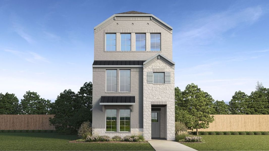 Representative exterior photo of a completed home built from the Plan by D.R. Horton in Waterbend, Euless, TX (Image 1). Representative exterior photo of a completed home built from the Plan by D.R. Horton in Waterbend, Euless, TX (Image 1).