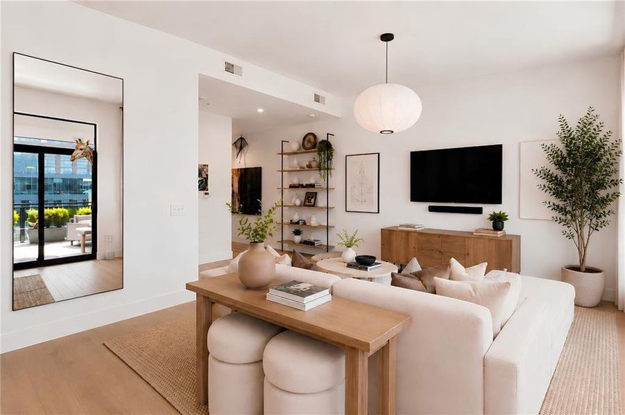 Furnished interior view inside a new home in , Atlanta (Image 17).