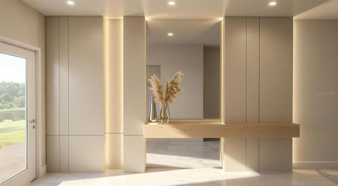 Furnished interior view inside a new home in Solara Resort, Kissimmee (Image 12).