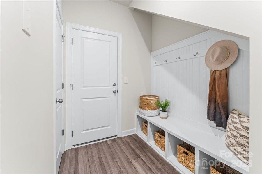 Drop zone located in the foyer, off the garage Drop zone located in the foyer, off the garage