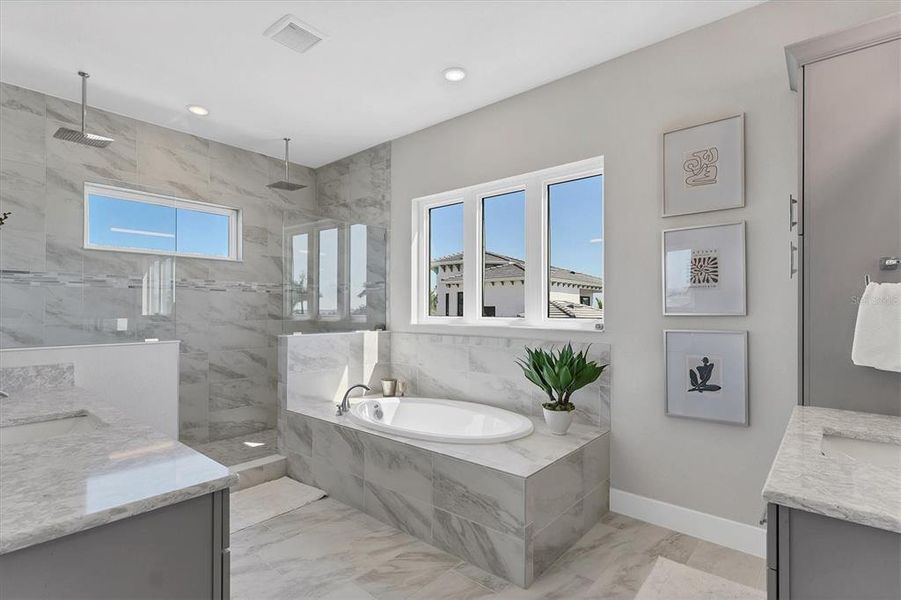 Furnished interior view inside a new home in Aqua Single Family Homes, Bradenton (Image 44).