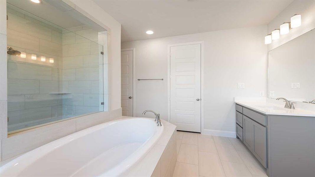 Furnished interior view inside a new home in The Heights At Uptown Celina 45', Celina (Image 6).