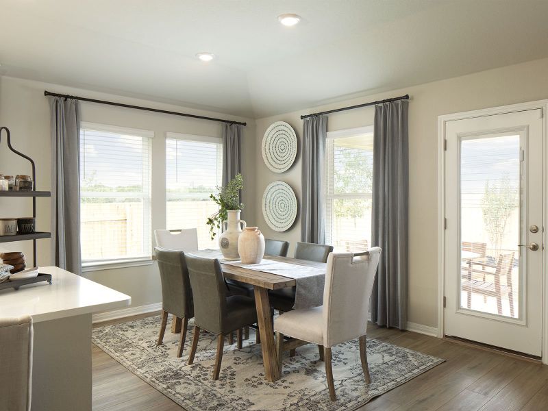 Furnished interior view inside a new home in Butler Farms - Boulevard Collection, Liberty Hill (Image 6).