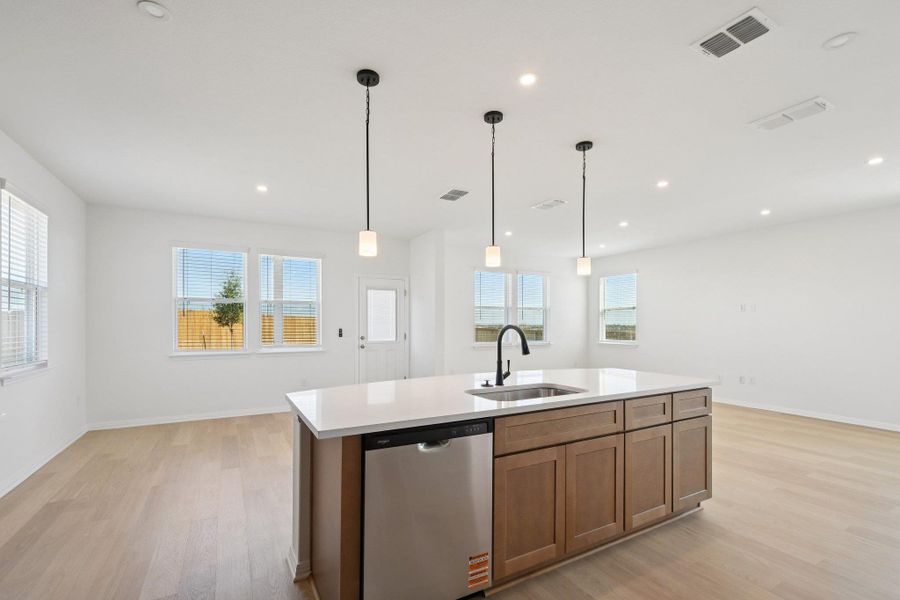 Furnished interior view inside a new home in Saddle Ridge at Wildhorse Ranch, Austin (Image 3).