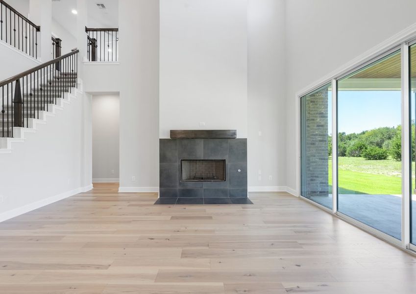 The spacious living room has plenty of space for large furniture. The spacious living room has plenty of space for large furniture.