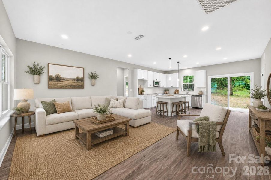 Furnished interior view inside a new home in , Kings Mountain (Image 8).
