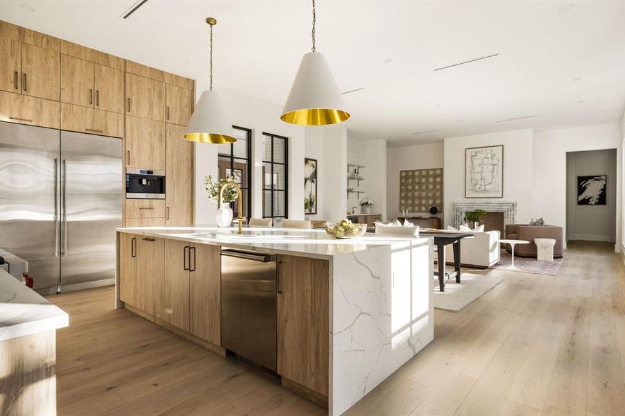 Furnished interior view inside a new home in , Dallas (Image 10).