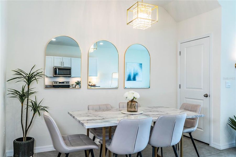 Furnished interior view inside a new home in , Plant City (Image 36).