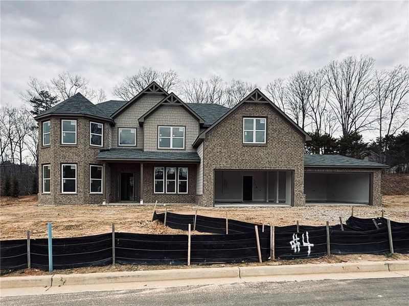 In-progress construction of a new home in , Hoschton, GA (Image 3).