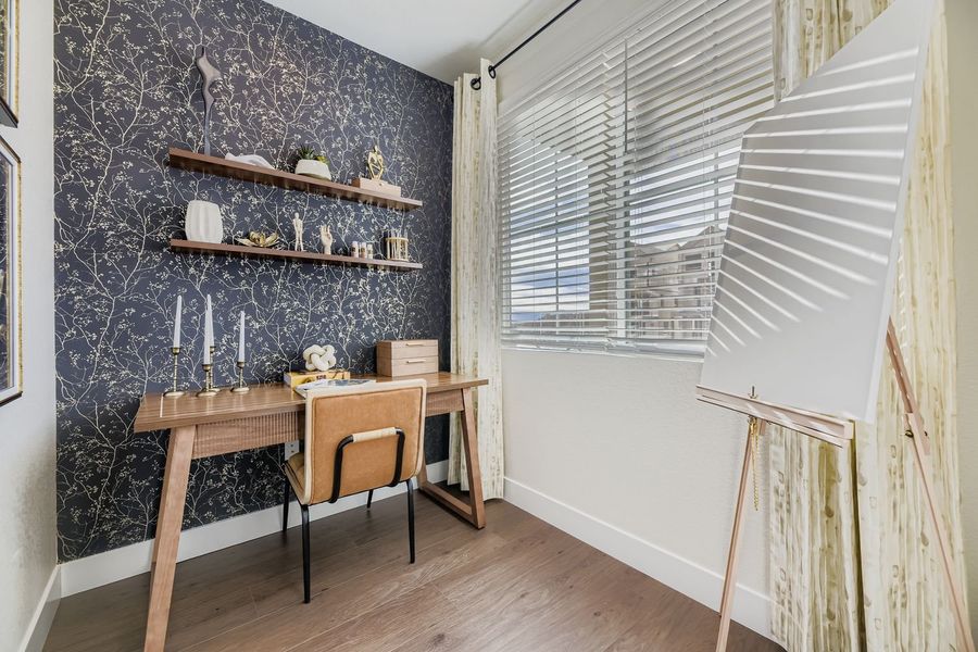 Representative furnished interior of a home built from the Spark Two by Brookfield Residential in Uplands, Westminster (Image 9).