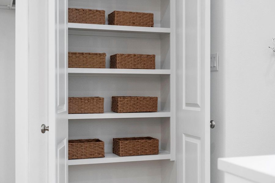 Large pantry ensures maximum storage