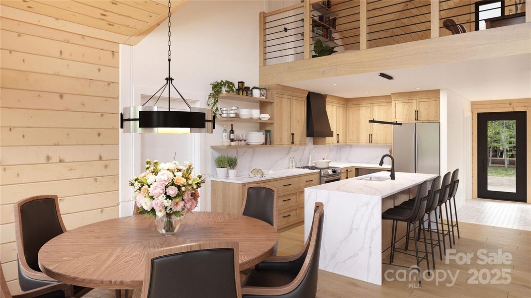 Furnished interior view inside a new home in , Connelly Springs (Image 8).