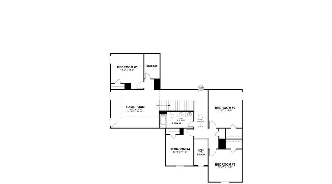 2D floor plan layout for the Winnsboro by M/I Homes in Carillon, Manor, TX (Image 3). 2D floor plan layout for the Winnsboro by M/I Homes in Carillon, Manor, TX (Image 3).