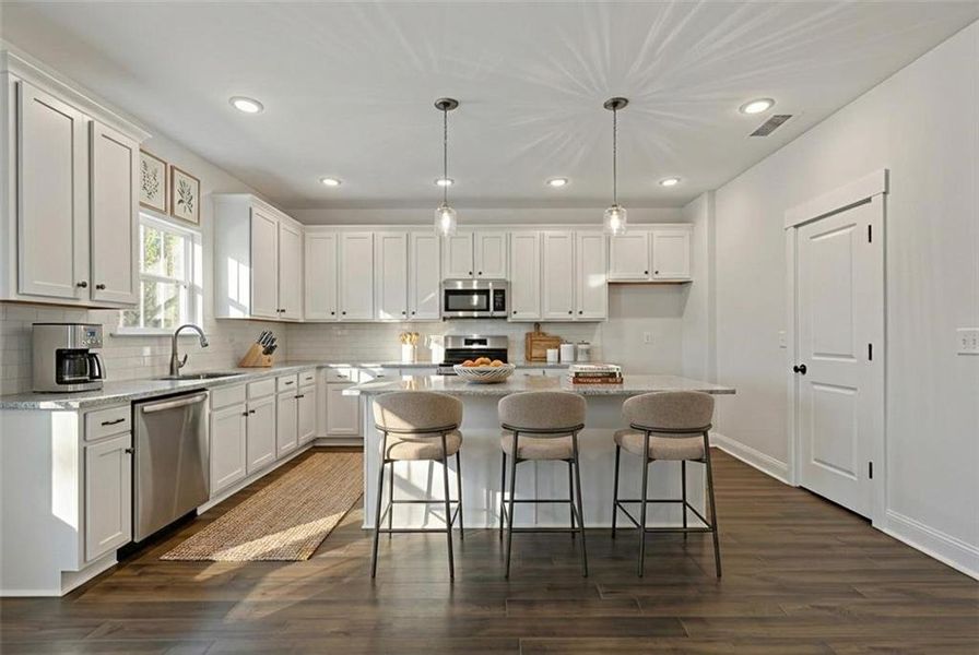 Furnished interior view inside a new home in , Dallas (Image 4).