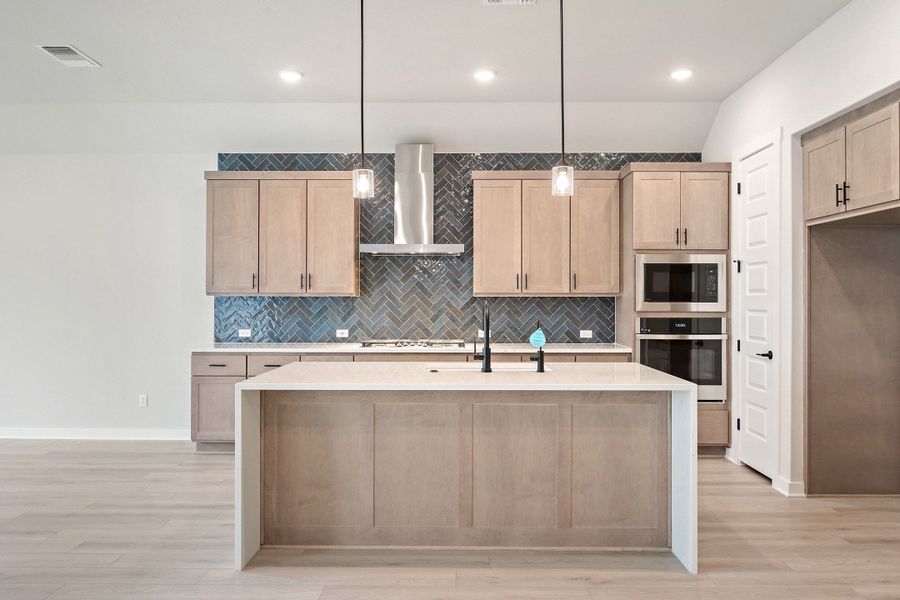 Furnished interior view inside a new home in Lariat, Liberty Hill (Image 11). Furnished interior view inside a new home in Lariat, Liberty Hill (Image 11).