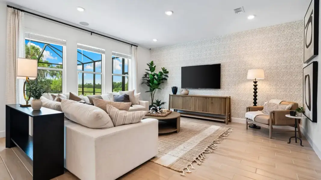 Representative furnished interior of a home built from the Seaside by Taylor Morrison in Azure at Solaeris, Port St. Lucie (Image 5).