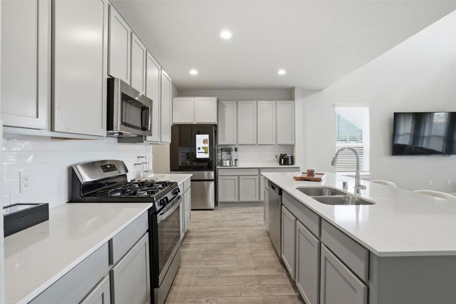 Furnished interior view inside a new home in Sheldon Ridge, Houston (Image 28).