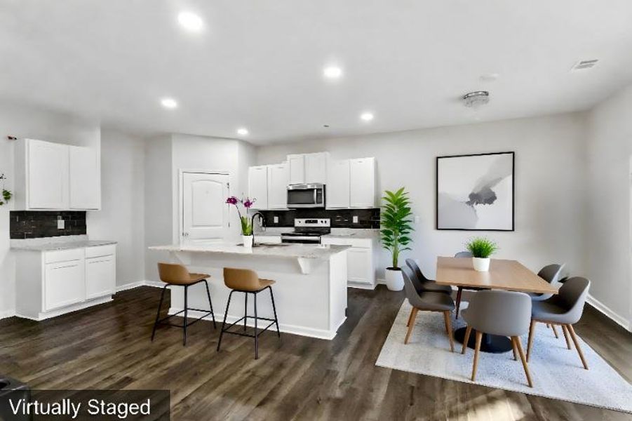 Furnished interior view inside a new home in , Dawsonville (Image 8).