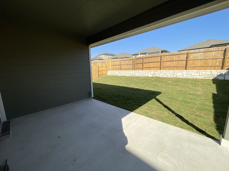 Covered patio