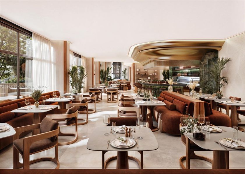 Furnished interior view inside a new home in , Miami (Image 8).