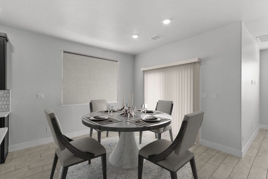 Representative furnished interior of a home built from the Bliss by View Homes in The View at Desert Springs | Thoughtful Collection, El Paso (Image 3). Representative furnished interior of a home built from the Bliss by View Homes in The View at Desert Springs | Thoughtful Collection, El Paso (Image 3).