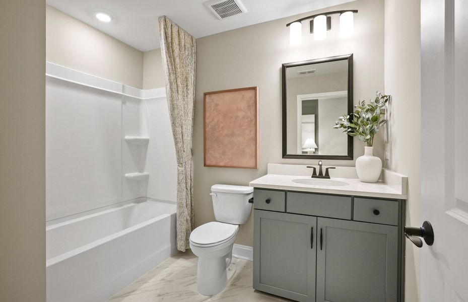 Representative furnished interior of a home built from the Renown by Del Webb in Del Webb Carolina Ridge, Midland (Image 22).