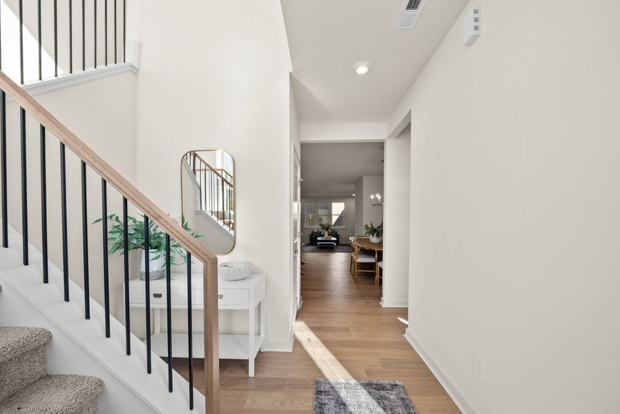 Representative furnished interior of a home built from the Terra B by Homes by Dickerson in Chatham Park, Pittsboro (Image 6).