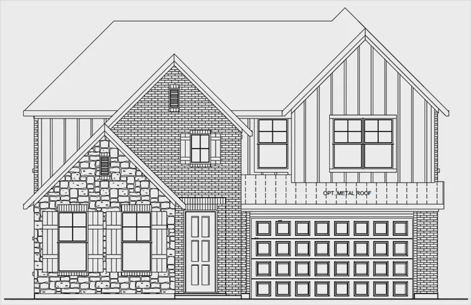 Representative rendering of the exterior for the Becker by Cambridge Homes (Image 3).
