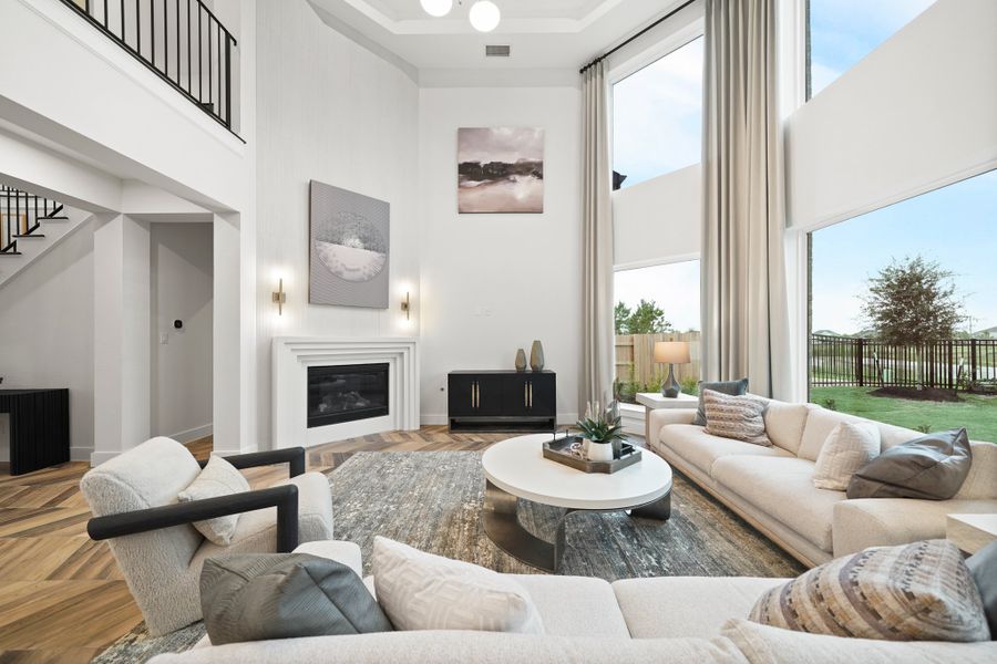 Furnished interior view inside a new home in Elyson 45' & 70', Katy (Image 36). Furnished interior view inside a new home in Elyson 45' & 70', Katy (Image 36).