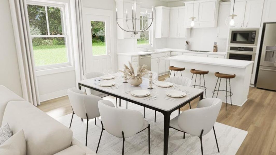 Furnished interior view inside a new home in Golden Gate, High Point (Image 6).