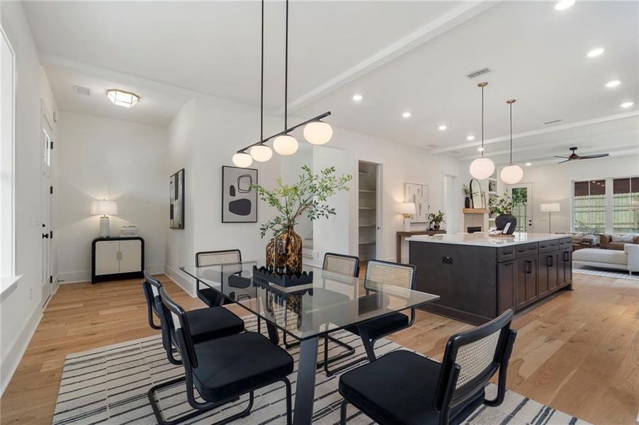 Furnished interior view inside a new home in , Atlanta (Image 53).