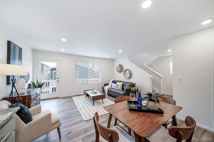 Furnished interior view inside a new home in Muegge Farms, Bennett (Image 11).