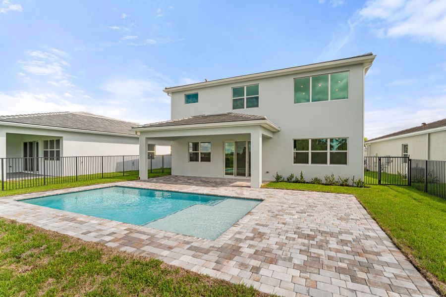 Exterior details and patio area of a home in Tradition, Port St. Lucie (Image 2).