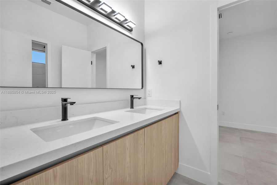 Furnished interior view inside a new home in , Miami (Image 17).