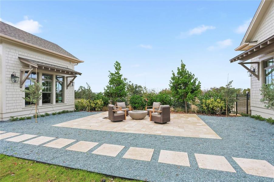 Exterior details and patio area of a home in , Oakland (Image 33).