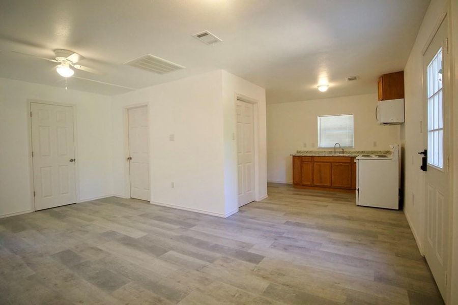 Spacious, unfurnished interior of a new home in , Log Cabin (Image 13). Spacious, unfurnished interior of a new home in , Log Cabin (Image 13).