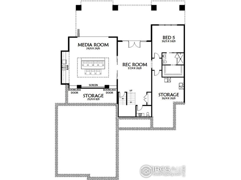 Basement Floor plan (Floor plan does not represent pictures perfectly)