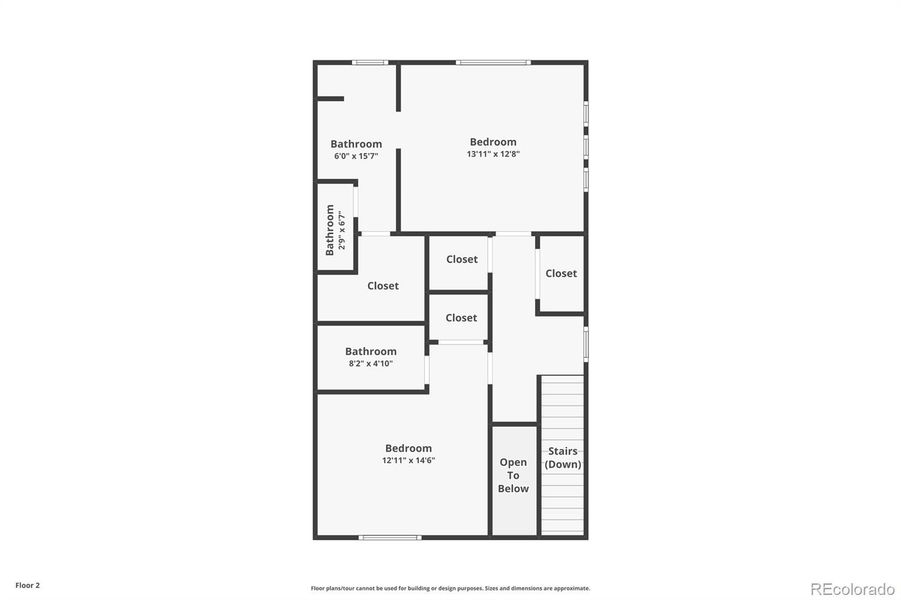 2D floor plan layout of this home in , Colorado Springs, CO (Image 6).