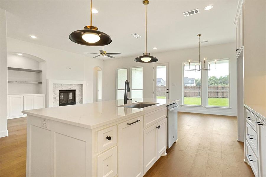 Furnished interior view inside a new home in , Aledo (Image 6). Furnished interior view inside a new home in , Aledo (Image 6).